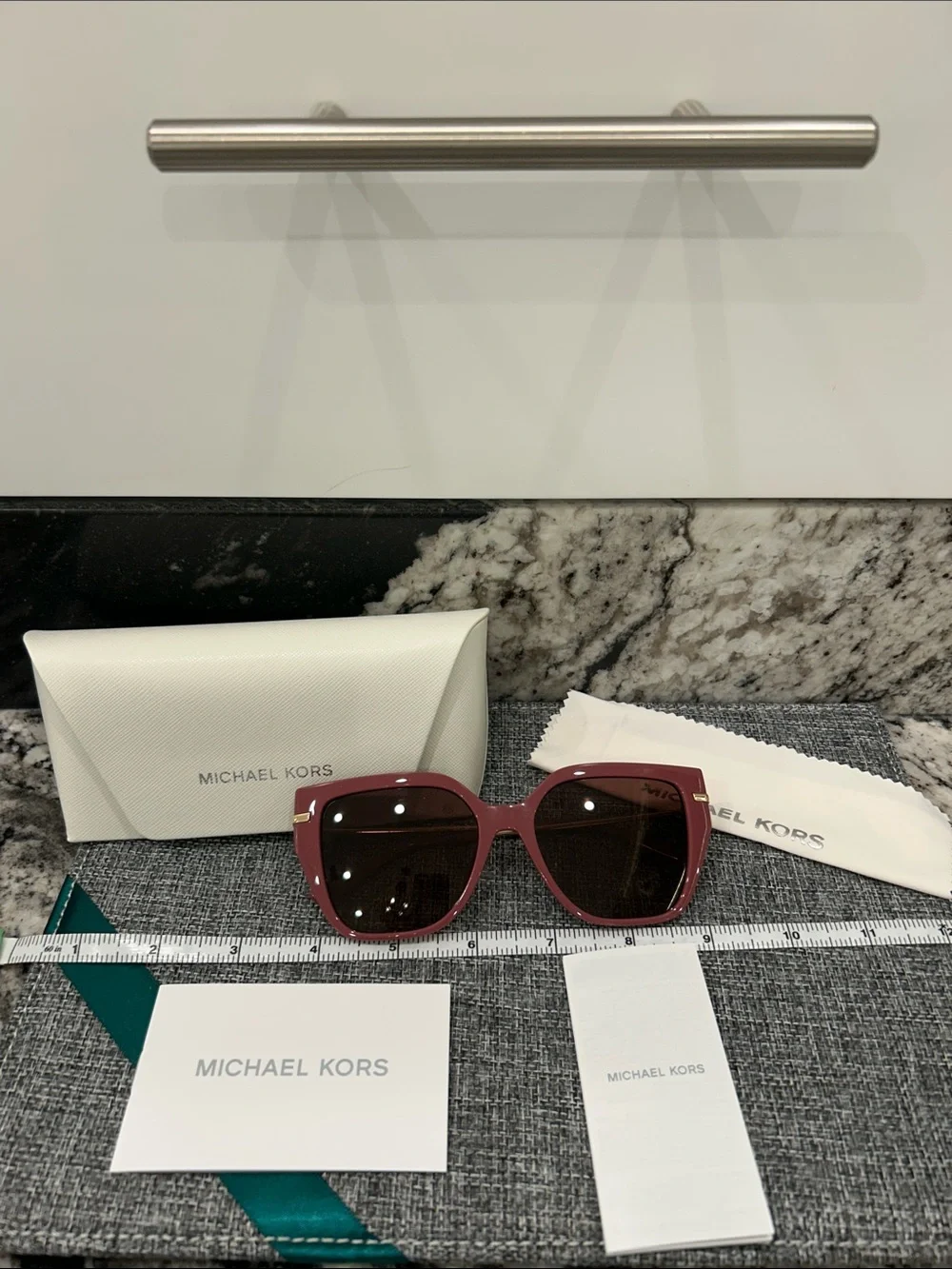 Michael Kors Mulberry Cat-Eye Sunglasses with Brown Lenses